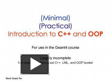 PPT – (Minimal) (Practical) Introduction to C and OOP PowerPoint ...