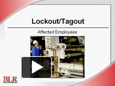 Lockout/Tagout presentation | free to download
