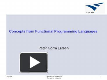 Functional Programming presentation | free to view