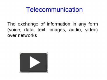PPT – Telecommunication PowerPoint presentation | free to download - id ...