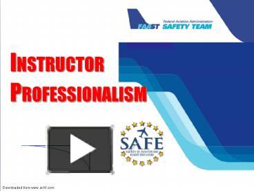 Instructor presentation | free to download