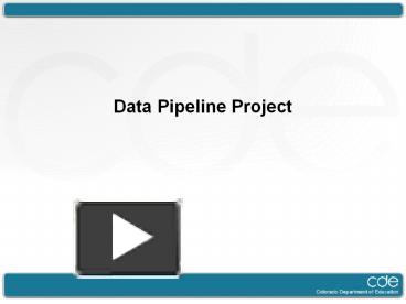 Data Pipeline Project presentation | free to download