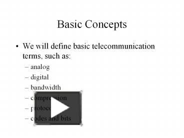 Basic Concepts presentation | free to download