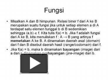 PPT – Fungsi PowerPoint presentation | free to download - id: 63c17a-Y2MyN
