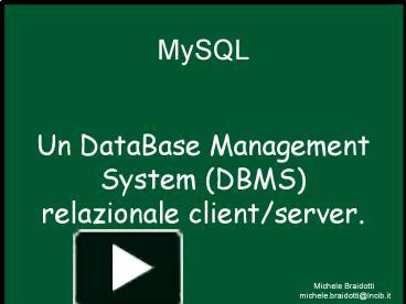 PPT – MySQL PowerPoint presentation | free to download - id: 64b8b8-YjU5Y