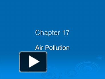 Air Pollution presentation | free to download