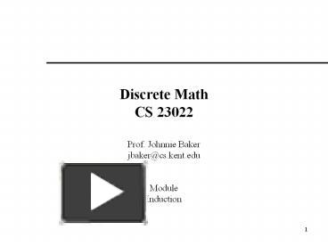 PPT – Discrete Math CS 23022 PowerPoint presentation | free to download ...