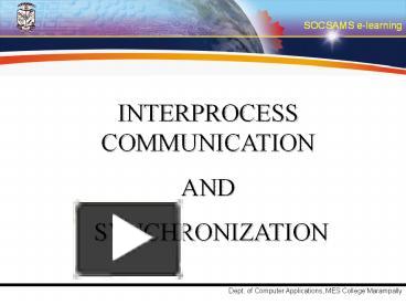 PPT – INTERPROCESS COMMUNICATION PowerPoint presentation | free to ...