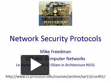 PPT – Network Security Protocols PowerPoint presentation | free to ...