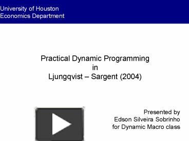 PPT – Practical Dynamic Programming PowerPoint presentation | free to ...