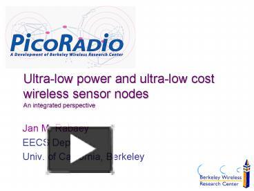 Jan M. Rabaey presentation | free to download