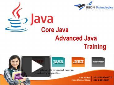 Java programming in Delhi presentation | free to download
