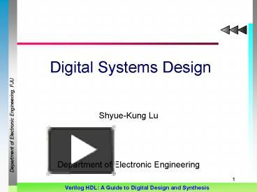 PPT – Digital Systems Design PowerPoint presentation | free to view ...