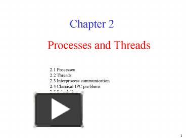 Processes and Threads presentation | free to download