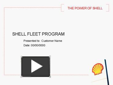 PPT – THE POWER OF SHELL PowerPoint presentation | free to download ...