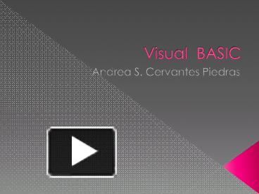 PPT – Visual BASIC PowerPoint presentation | free to download - id ...