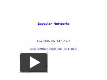 Bayesian Networks presentation | free to download