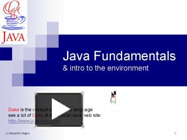 Java Fundamentals presentation | free to view