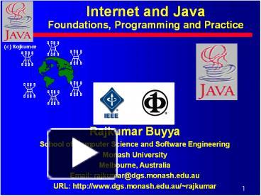 PPT – Internet and Java Foundations, Programming and Practice ...