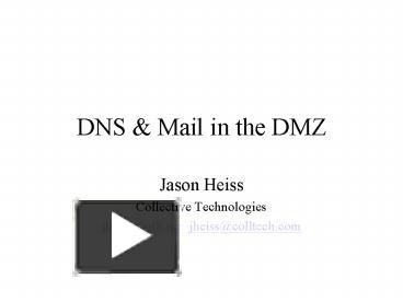 PPT – DNS PowerPoint presentation | free to view - id: 6ae92-NWYwN