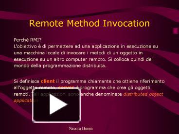 PPT – Remote Method Invocation PowerPoint presentation | free to ...