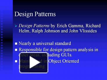 Design Patterns presentation | free to download
