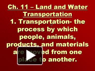 PPT – Ch. 11 PowerPoint presentation | free to download - id: 6d065e-MzUzY