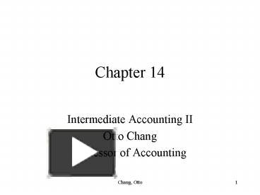 Intermediate Accounting II presentation | free to view