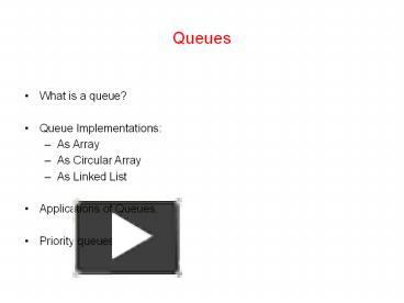 Queues presentation | free to download