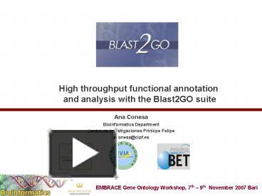 PPT – Blast2GO PowerPoint presentation | free to view - id: 6e9db6-Nzc0Y