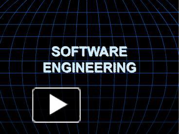 SOFTWARE ENGINEERING presentation | free to download