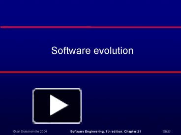 Software evolution presentation | free to download