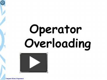 Operator Overloading presentation | free to download