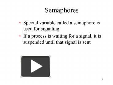 PPT – Semaphores PowerPoint presentation | free to download - id ...