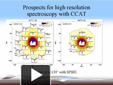 Prospects for high resolution spectroscopy with CCAT presentation ...