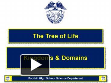 The Tree of Life presentation | free to view