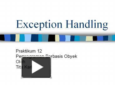 Exception Handling presentation | free to download