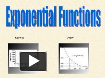 Exponential Functions presentation | free to view