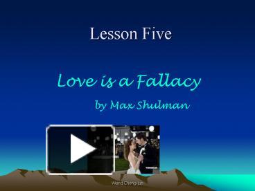 PPT – Lesson Five PowerPoint presentation | free to view - id: 70ac6c-MWE3O