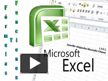 Fórmulas y Funciones en Excel presentation | free to download