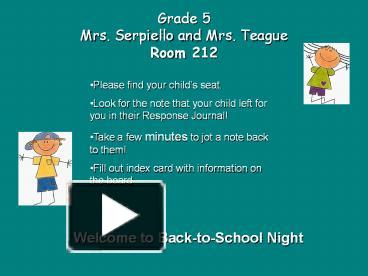 PPT – Grade 5 PowerPoint presentation | free to download - id: 71675c-MDE2Y