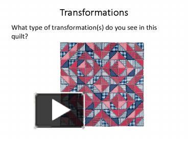 Transformations presentation | free to download