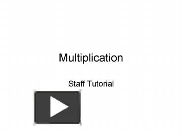 Multiplication presentation | free to download