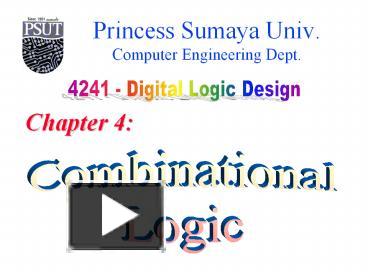 Combinational Logic presentation | free to view