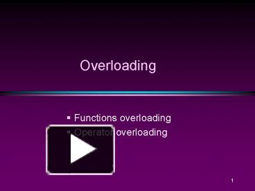 PPT – Overloading PowerPoint presentation | free to download - id ...