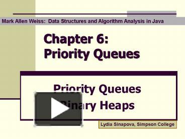 Chapter 6: Priority Queues presentation | free to view