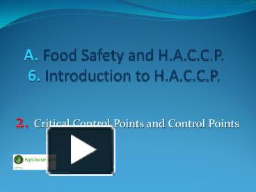 PPT – Lecture 2: Critical control points and control points PowerPoint ...