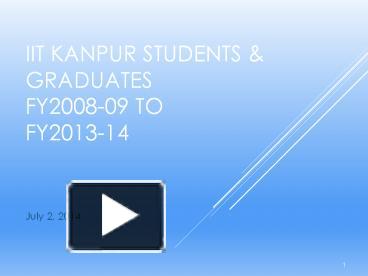 PPT – IIT Kanpur Students PowerPoint presentation | free to download ...