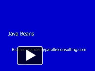 PPT – Java Beans PowerPoint presentation | free to download - id ...