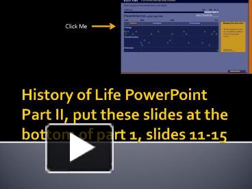 History of Life PowerPoint Part II, put these slides at the bottom of ...